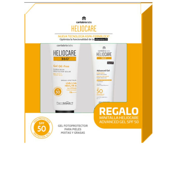 HELIOCARE : HELIOCARE 360º OIL-FREE GEL SPF50 CASE 2 pcs