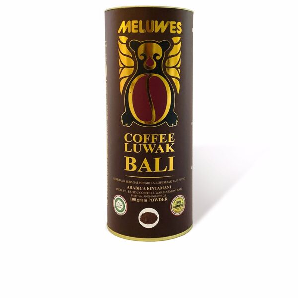 COFFEE LUWAK BALI : CAFÉ KOPI LUWAK BALI molido 100 % molido 100 gr