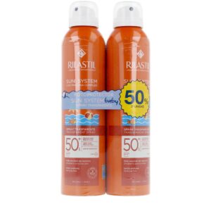 RILASTIL : SUN SYSTEM SPF50+ BABY transparent spray pack 2 x 200 ml