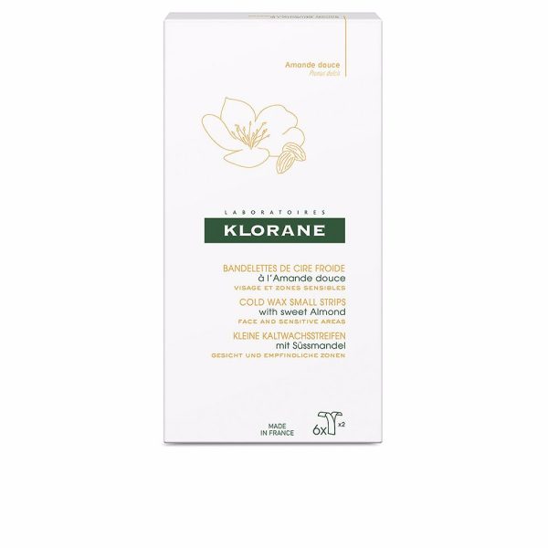 KLORANE : COLD WAX SMALL STRIPS with sweet almond 6 pz