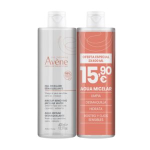 AVÈNE : Micellar makeup remover water "RRP 15.90" pack 2 x 400 ml