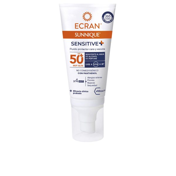 ECRAN : ECRAN SUNNIQUE SENSITIVE facial SPF50+ 50 ml