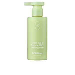 BY WISHTREND : GREEN TEA & ENZYME MILKY foaming cleanser 140 ml