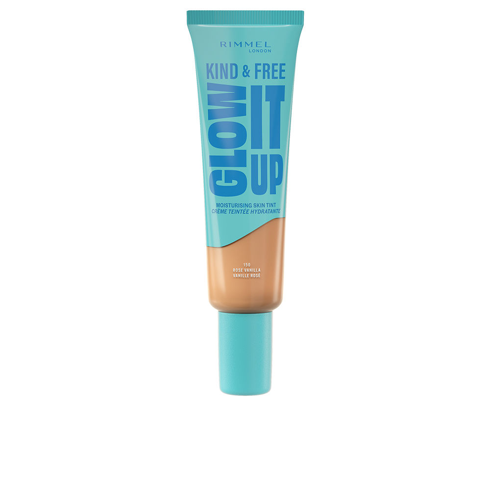 RIMMEL LONDON : KIND & FREE GLOW IT UP liquid foundation #150-Rose Vanilla 30 ml