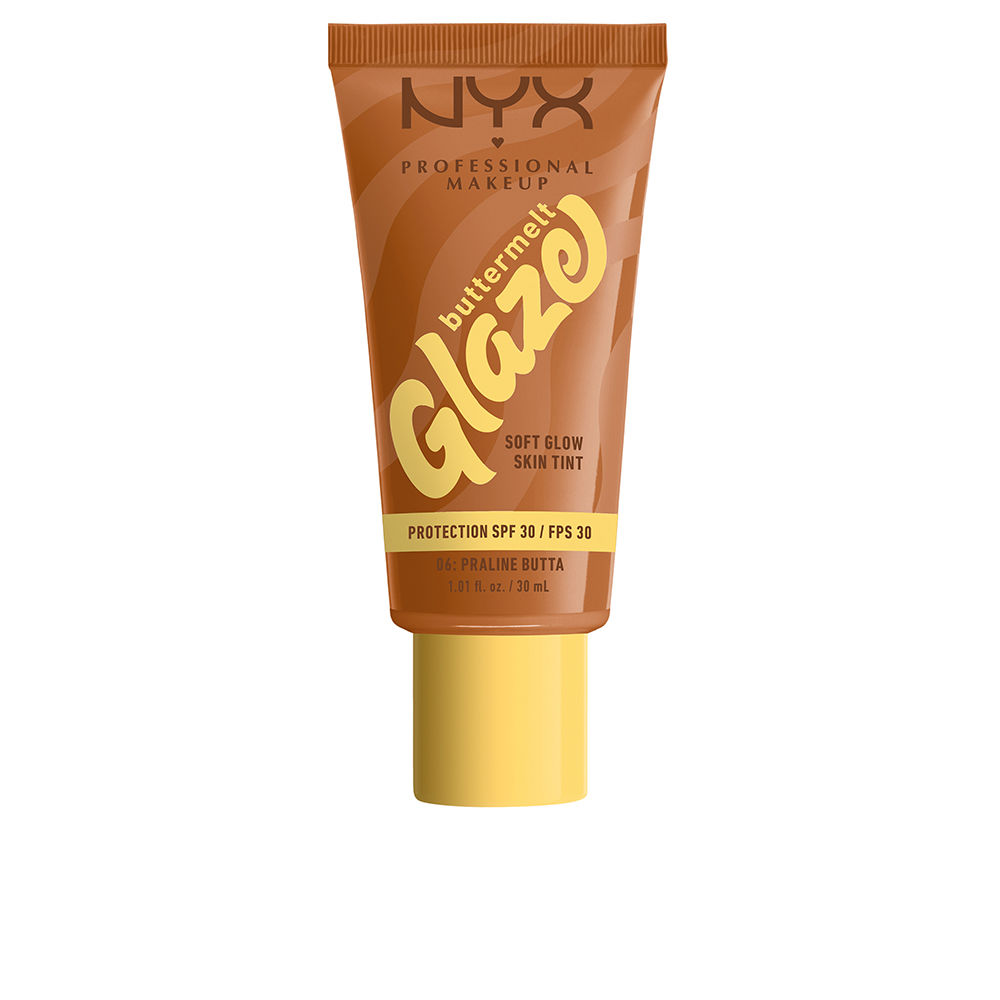NYX PROFESSIONAL MAKE UP : BUTTERMELT GLAZE sunscreen tint + SPF30 #06-Praline Butta 30 ml
