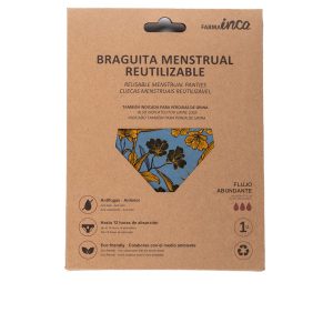 INCA : MENSTRUAL PANTIES super absorption #yellow flowers size L 1 unit
