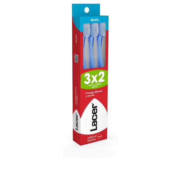 LACER : TOOTHBRUSH medium pack 3 units