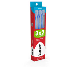 LACER : TOOTHBRUSH medium pack 3 units