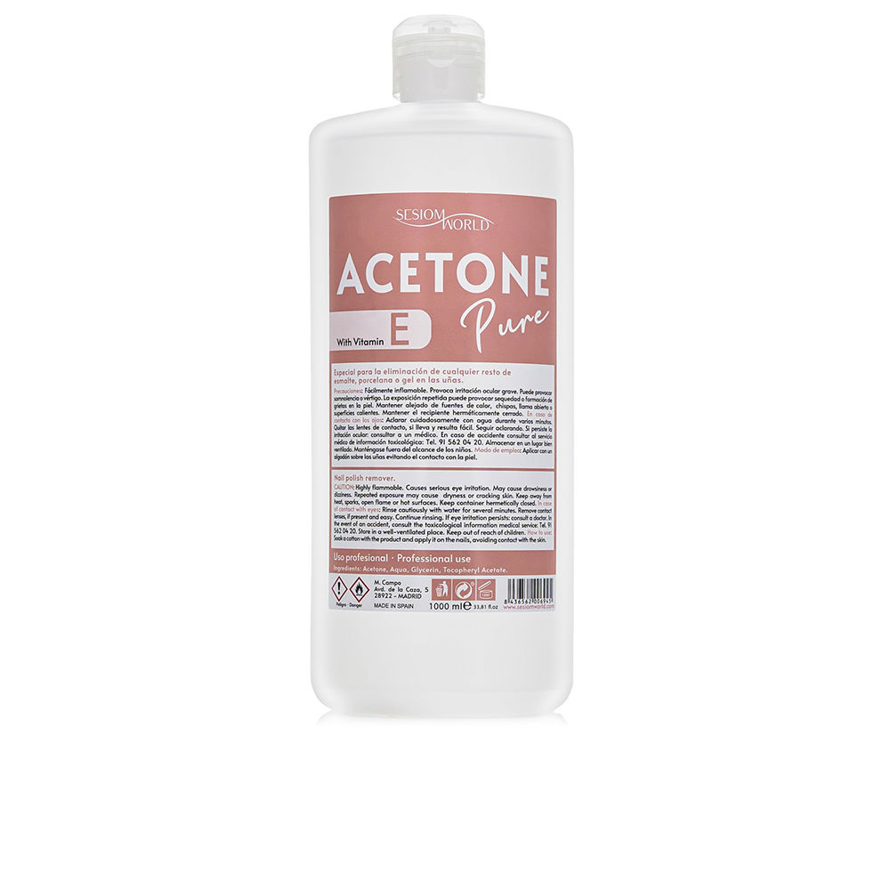 SESIOM WORLD : ACETONE PURE acrylic nail polish remover 1000 ml