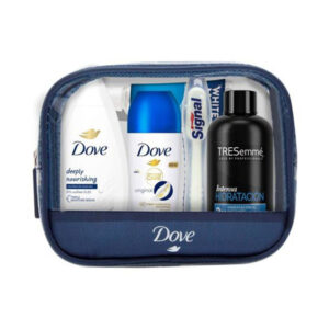 DOVE : TRAVEL TOILETRY BAG CASE 5 pcs