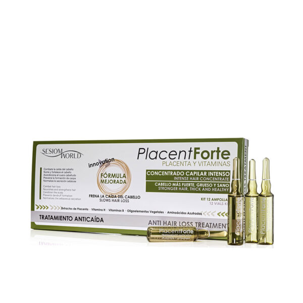 SESIOM WORLD : PLACENT FORTE anti-hair loss treatment ampoules 12 u
