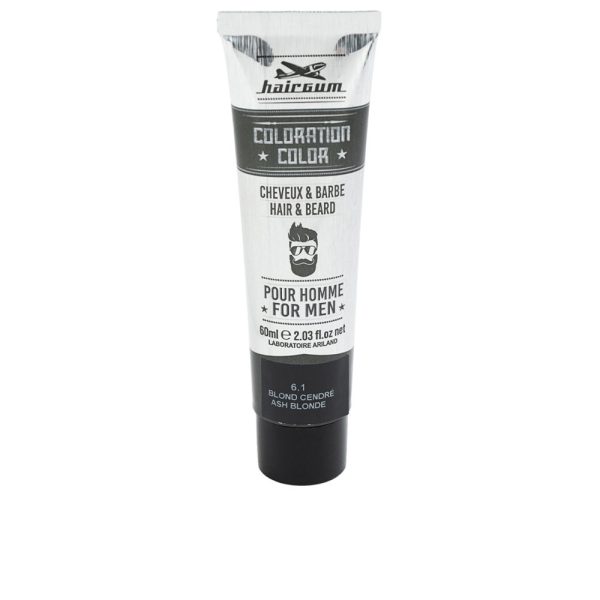 HAIRGUM : COLORATION beard and hair dye #6.1-Ash Blonde 60 gr
