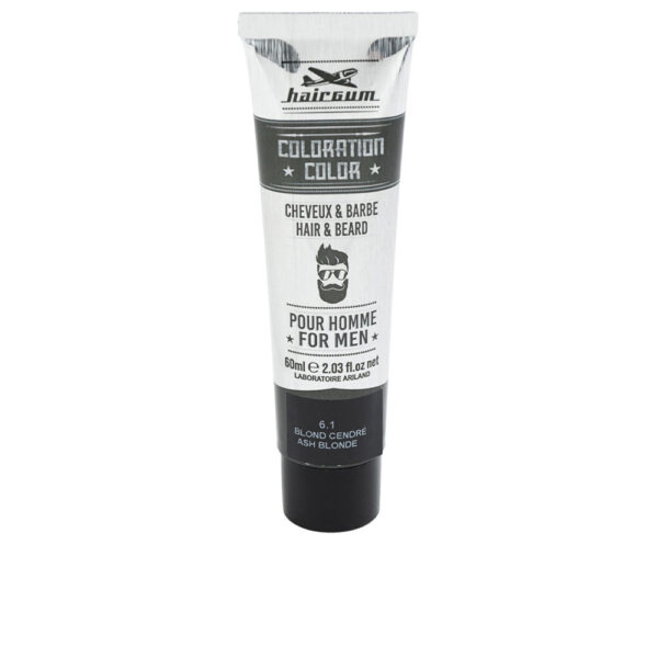 HAIRGUM : COLORATION beard and hair dye #6.1-Ash Blonde 60 gr