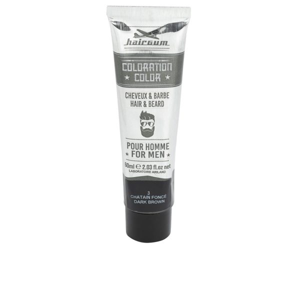 HAIRGUM : COLORATION beard and hair dye #3-Dark Brown 60 gr