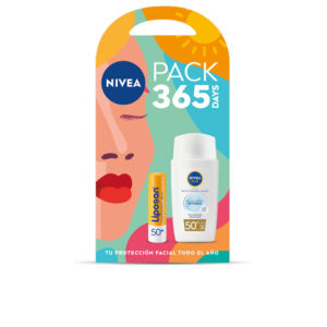 NIVEA : SUN INVISIBLE DAILY FLUID SPF50 + LIPOSAN SPF50 PACK 2 pcs