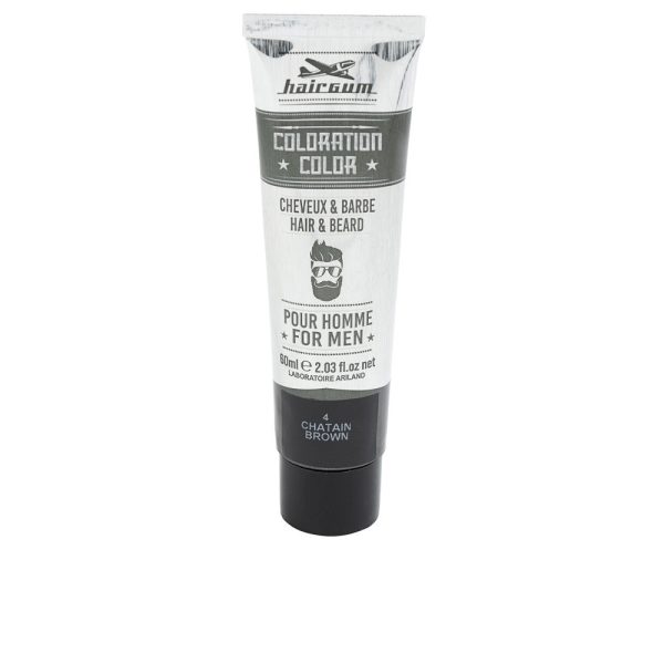 HAIRGUM : COLORATION beard and hair dye #4-Chestnut 60 gr