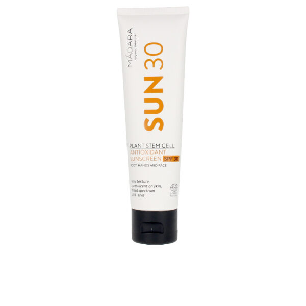 MÁDARA ORGANIC SKINCARE : PLANT STEM CELL antioxidant sunscreen SPF30 100 ml
