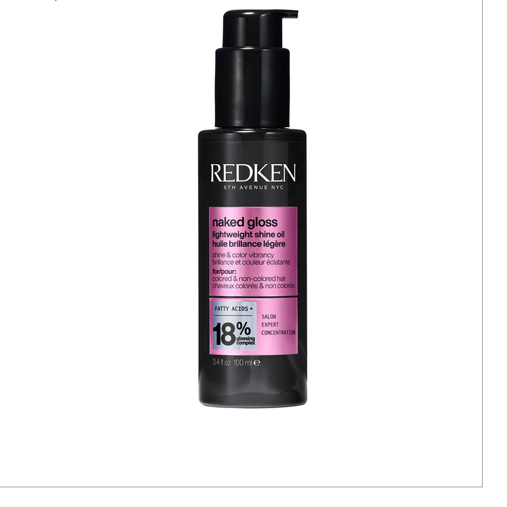 REDKEN : NAKED GLOSS ultra-light oil with a mirror-like shine and thermal protection 100 ml