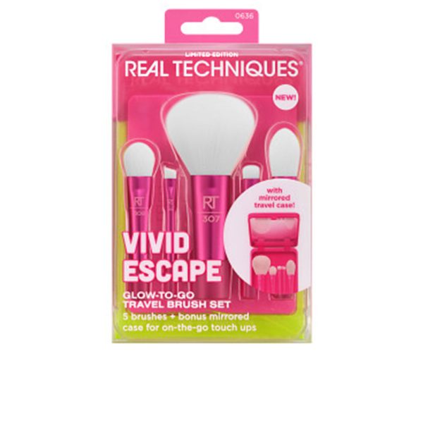 REAL TECHNIQUES : VIVID ESCAPE GLOW-TO-GO CASE 5 pcs
