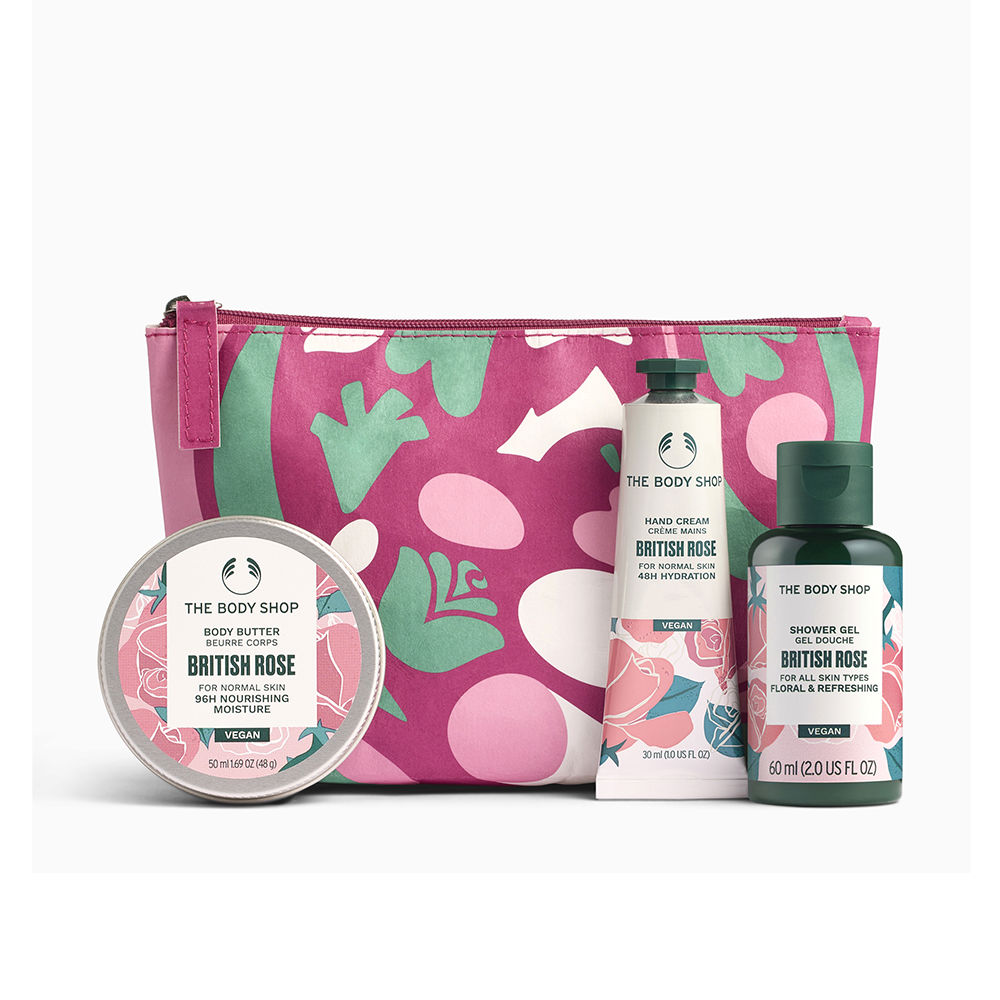 THE BODY SHOP : MINI BRITISH ROSE SET OF 4 pcs