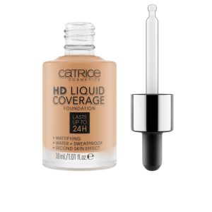 CATRICE : HD LIQUID COVERAGE FOUNDATION lasts up to 24h #046-camel beige 30 ml