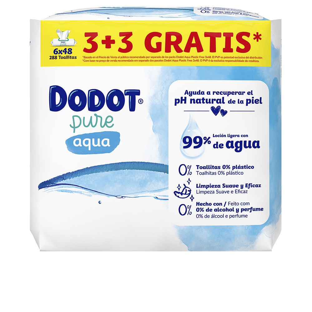 DODOT : PURE TOTAL CARE 99% water wet wipes 288 units