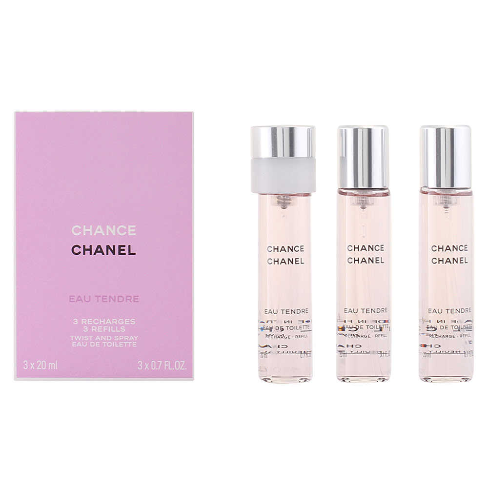 CHANEL : CHANCE EAU TENDRE eau de toilette twist & spray 3 refills 3 x 20 ml