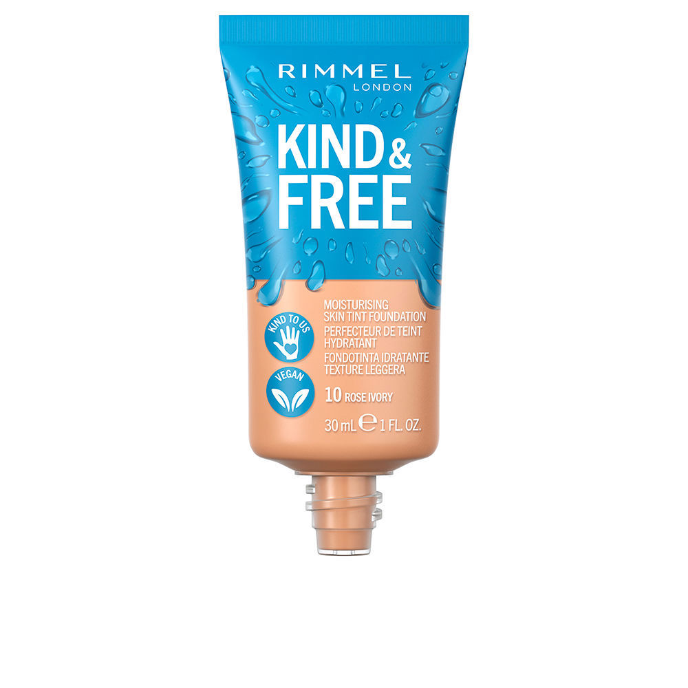 RIMMEL LONDON : KIND & FREE skin tint foundation #10-rose ivory
