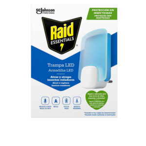 RAID : LED Insect Trap Light, Insecticide-Free Device + 2 Refills