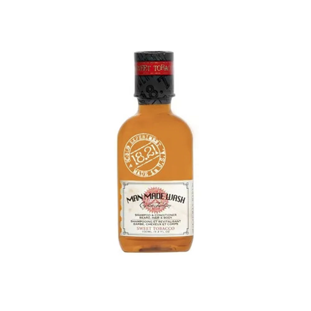18.21 MAN MADE : MAN MADE WASH shampoo gel 3 in 1 sweet tobacco 100 ml