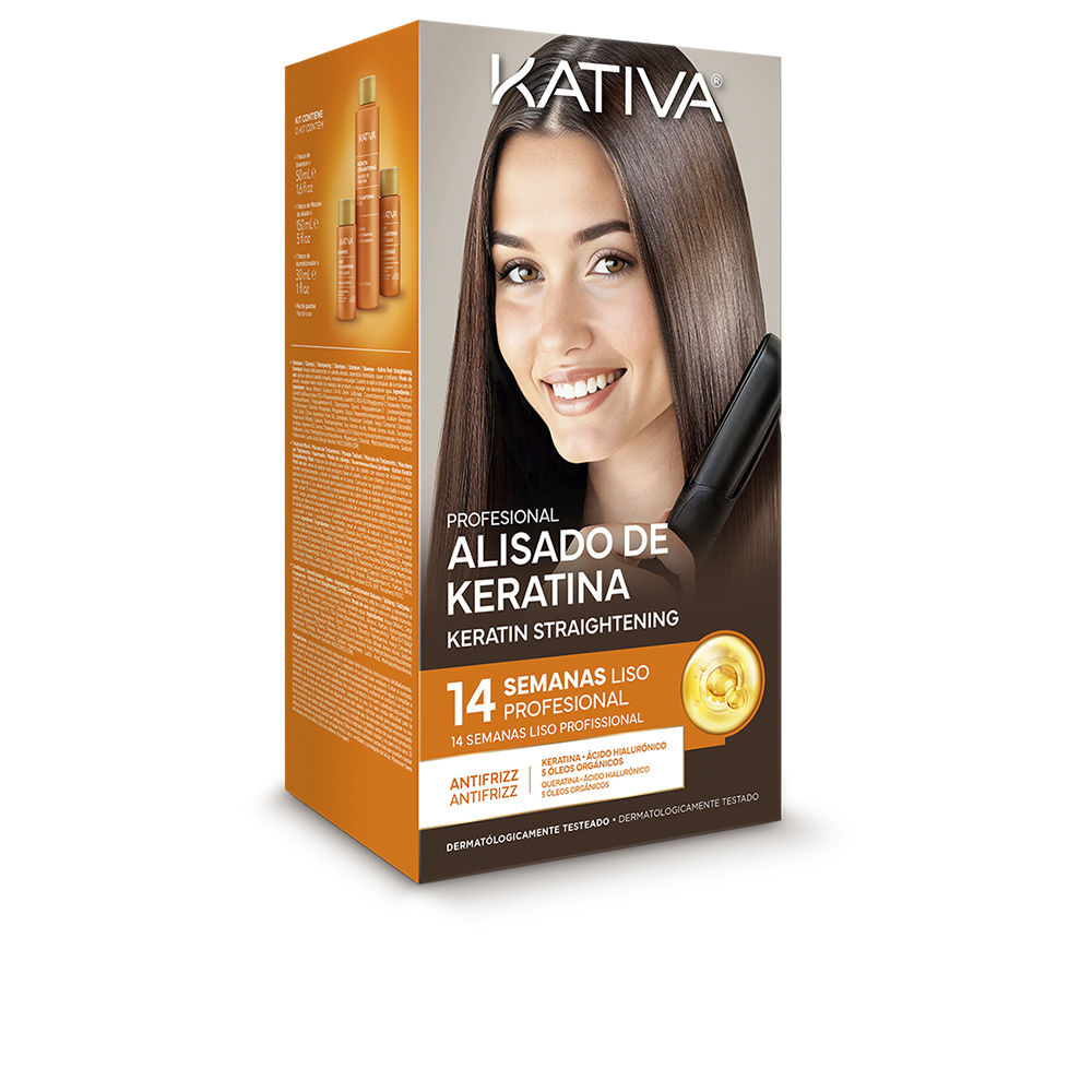KATIVA : KATIVA PROFESSIONAL BRAZILIAN KERATIN STRAIGHTENING KIT 4 pc