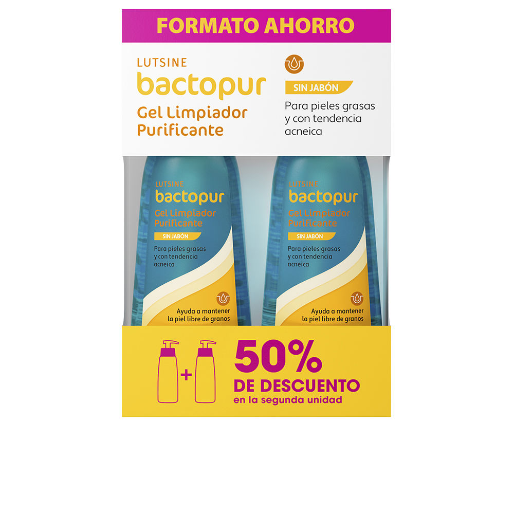 LUTSINE E45 : BACTOPUR purifying cleansing gel pack 2 x 200 ml