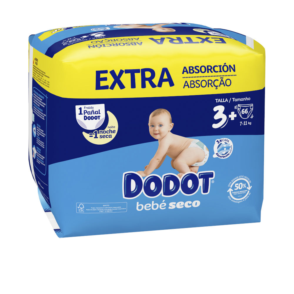 DODOT : DODOT EXTRA STAGES size 3 diapers 7-11 kg 66 units