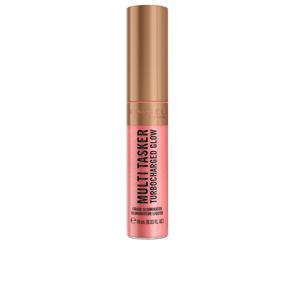 RIMMEL LONDON : MULTI TASKER TURBOCHARGED liquid highlighter #002-Rosy Rebel 10 ml