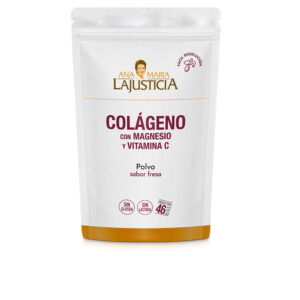 ANA MARIA LAJUSTICIA : COLLAGEN WITH MAGNESIUM + VITAMIN C powder #strawberry 350 gr