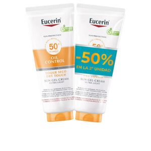 EUCERIN : SUN BODY OIL CONTROL gel-cream SPF50+ pack 2 x 200 ml