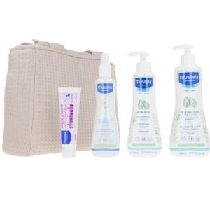 MUSTELA : BEIGE TROLLEY BAG CASE 5 pcs