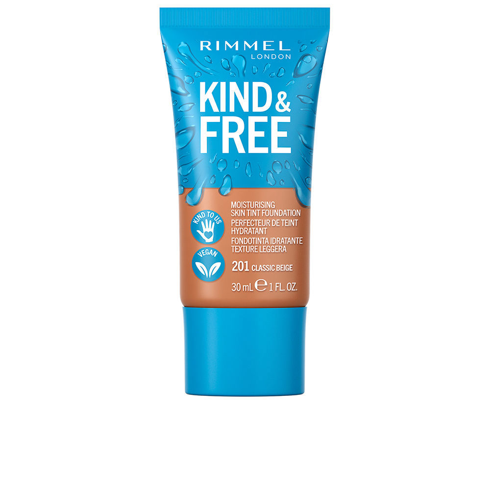 RIMMEL LONDON : KIND & FREE skin tint foundation #201-classic beige