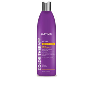 KATIVA : COLOR THERAPY BLUE VIOLET ANTI EFECTO AMARILLO acondicionador 355 ml