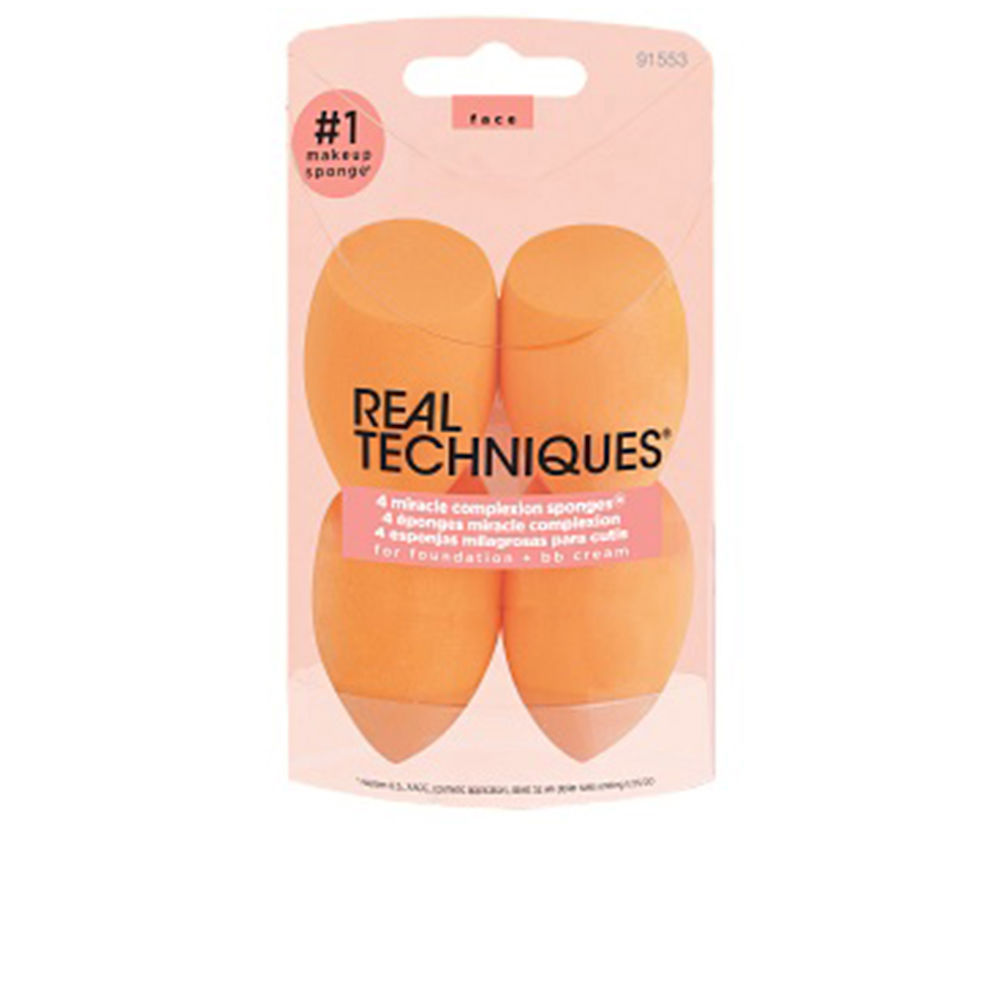 REAL TECHNIQUES : MIRACLE COMPLEXION SPONGE PACK 4 pcs